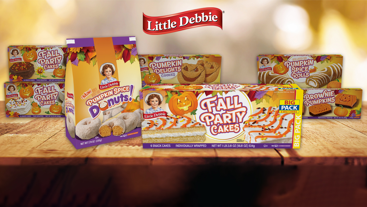 Assortment of new Little Debbie fall-themed products. 