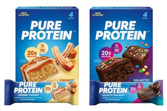 Two boxes of 1440 Foods Pure Protein Bars. 